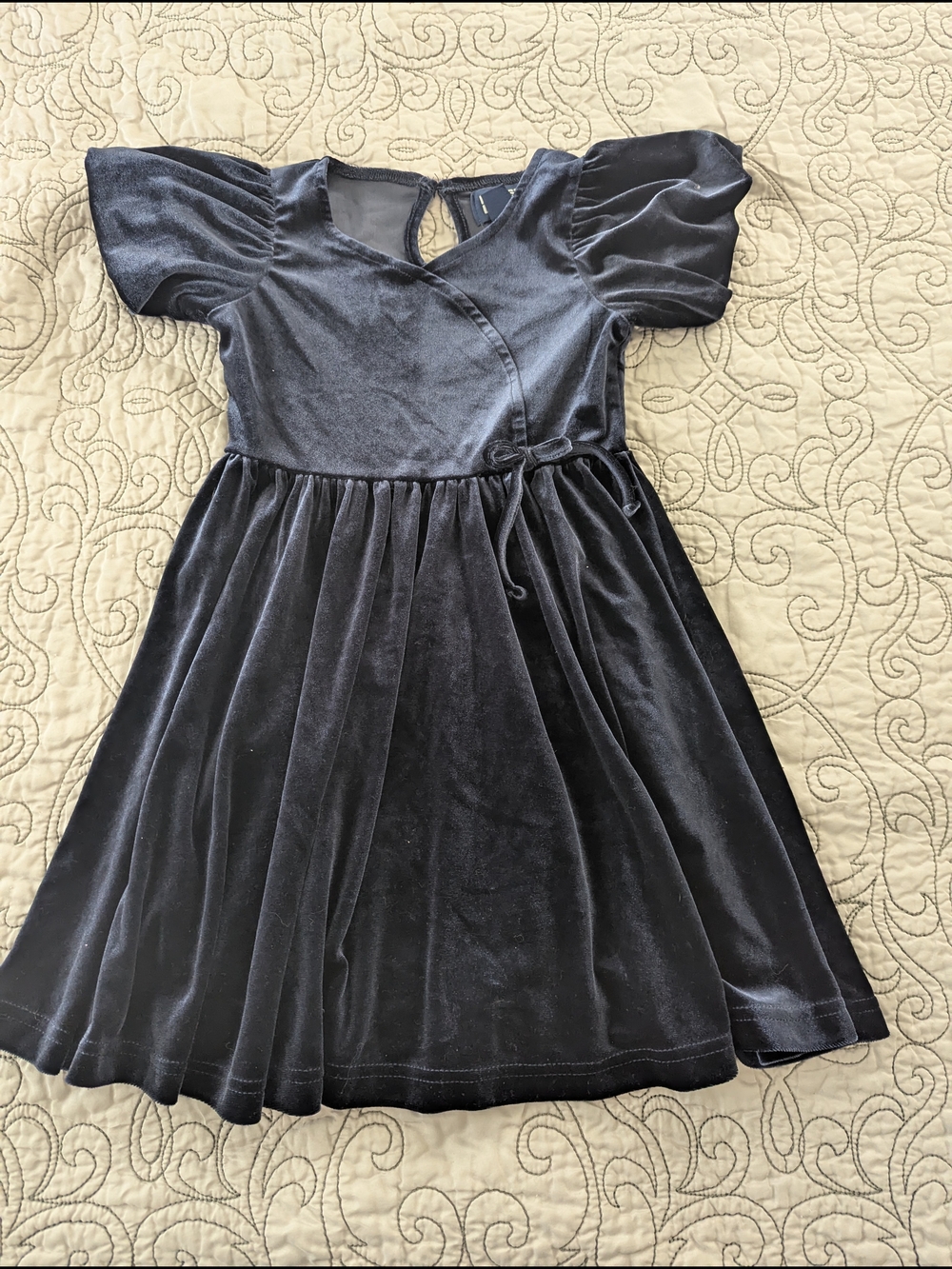 Lands End Velvet Dress